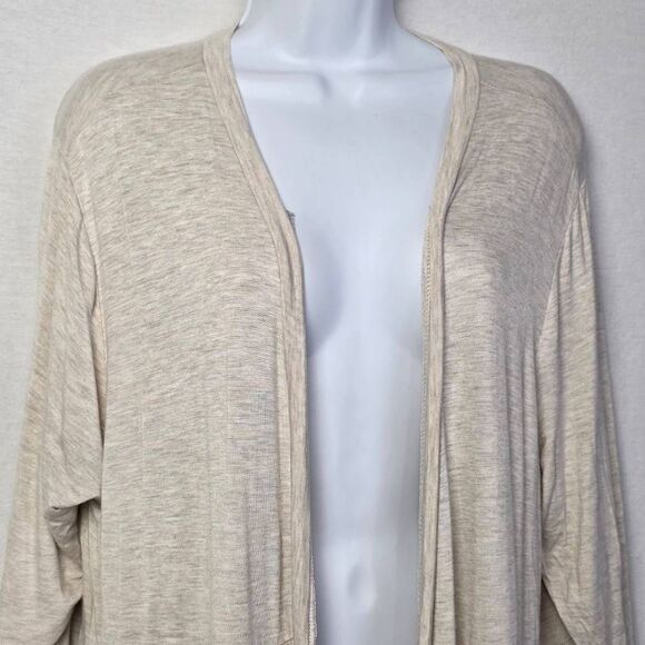Chic Soul Cream Tiered Kimono Cardigan 1XL - Picture 2 of 7